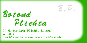 botond plichta business card